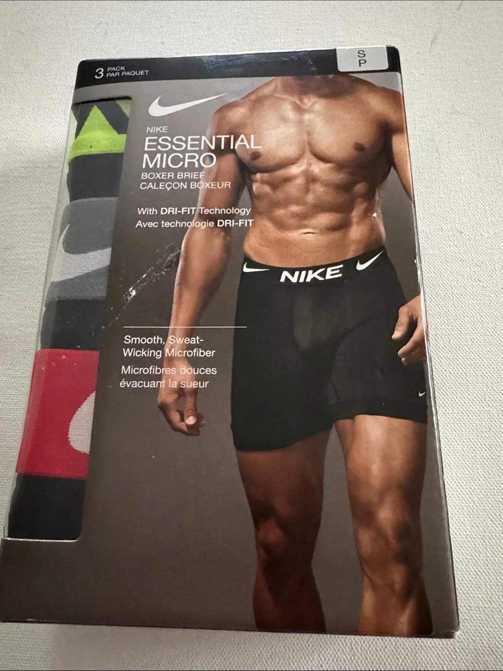 Nike Boxer Briefs Mens Small Black 3 Pack